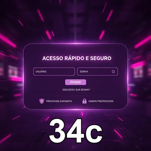 Acesso seguro ao 34c pelo celular
